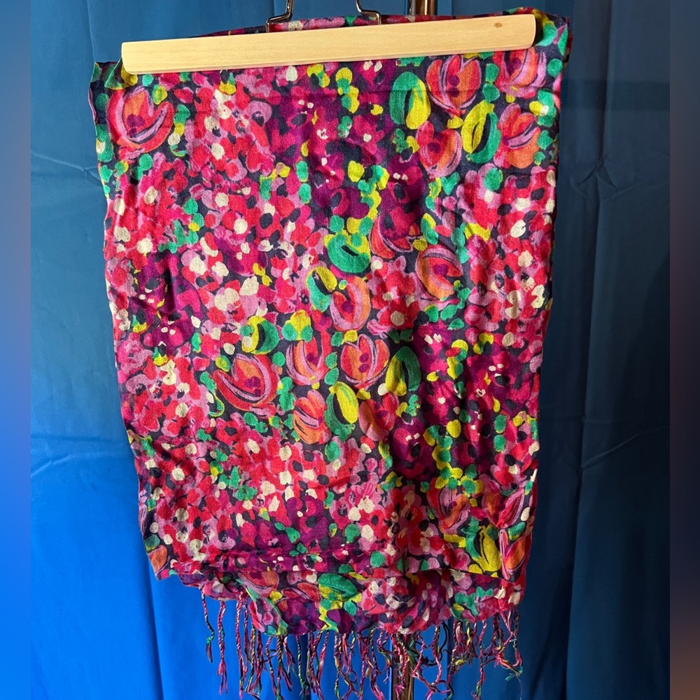 Lilly Pulitzer silk and cashmere scarf